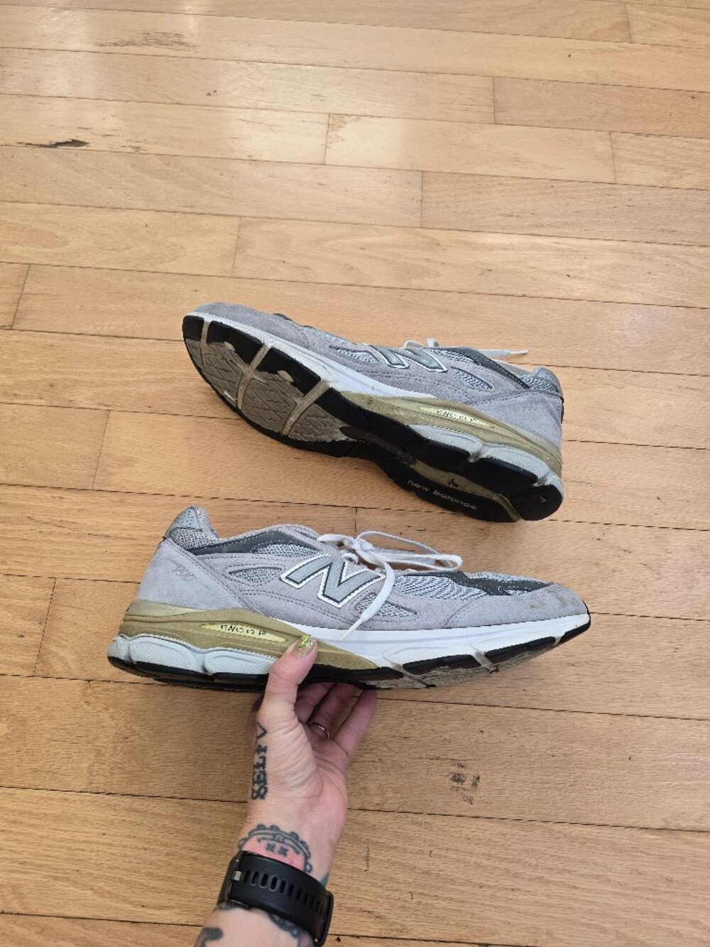 New Balance | 990v5 grey suede made in USA retro sneakers | MENS 14